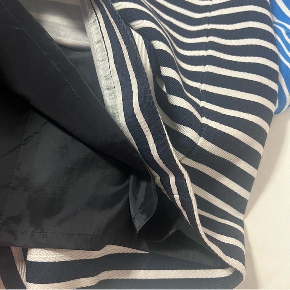 J. CREW Women’s Size 6 A-Line Striped 100% Cotton Skirt Color-block Navy/L.Blue - Picture 11 of 11
